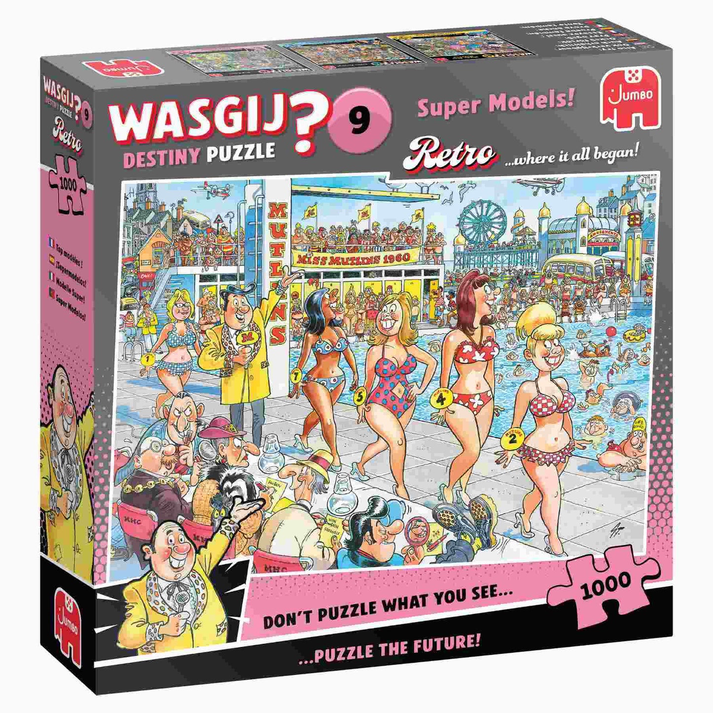 Wasgij Retro Destiny 9 - Super Models- 1000 pieces
