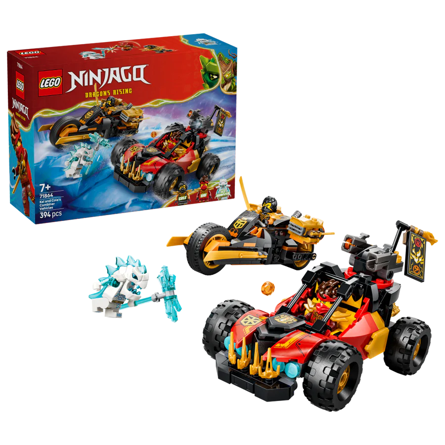71864 - Lego Ninjago - Kai And Cole's Combiner Vehicles