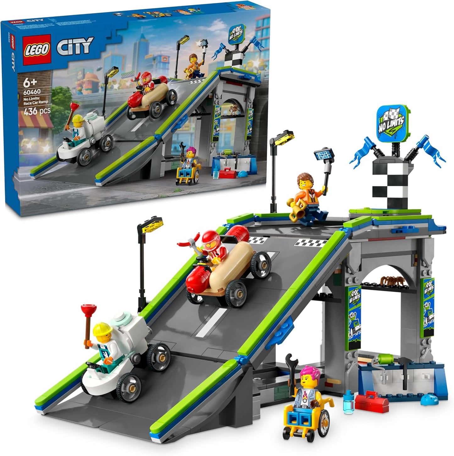 LEGO CITY No Limits: Race Car Ramp Track - (60460)
