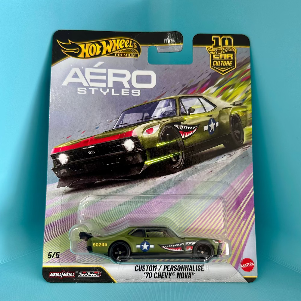 Hot Wheels Car Culture: Aerostyles - Custom / Personnalisé ‘70 Chevy Nova