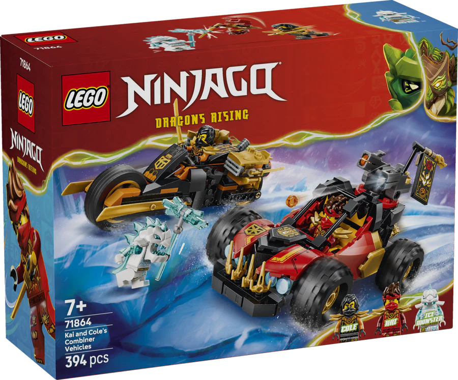 71864 - Lego Ninjago - Kai And Cole's Combiner Vehicles| Toyclick