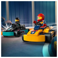 LEGO City Go-Karts and Race Drivers Building Toy Cars - 99 Pieces (60400)