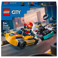 LEGO City Go-Karts and Race Drivers Building Toy Cars - 99 Pieces (60400)