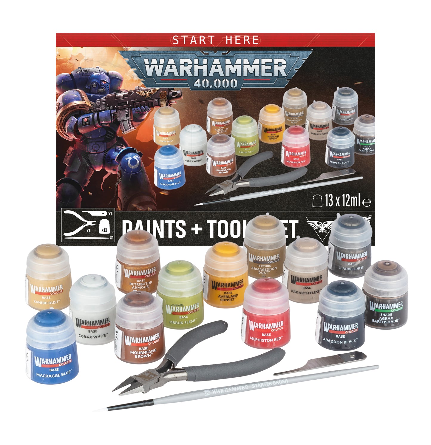 Warhammer 40K - Warhammer 40K Paints Plus Tools