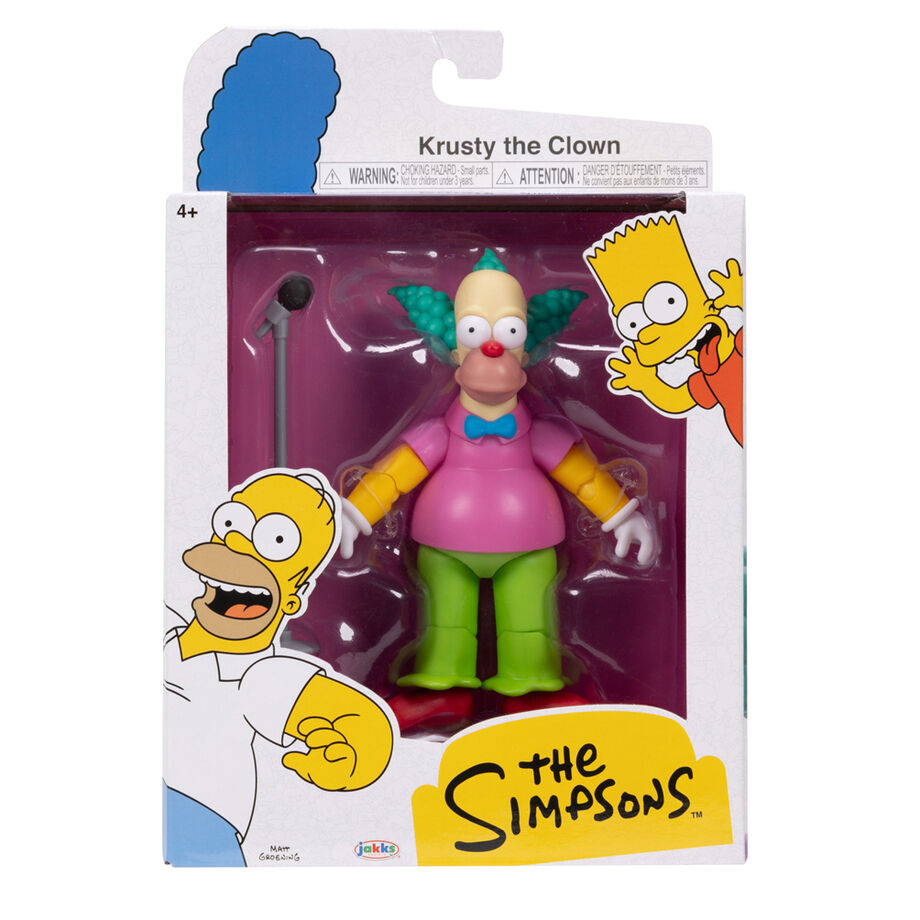 The Simpsons - Krusty the Clown with Mic stand (13cm)