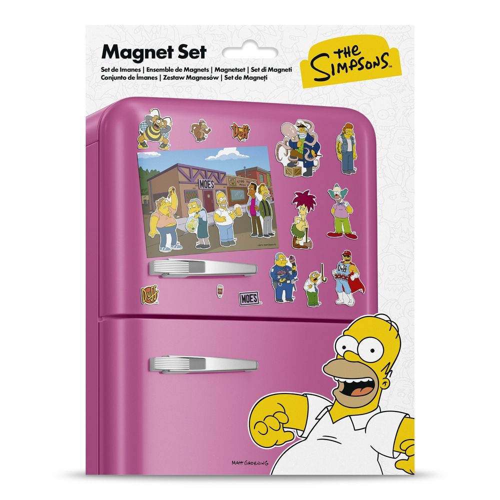 The Simpsons - Moe's Tavern Magnet set