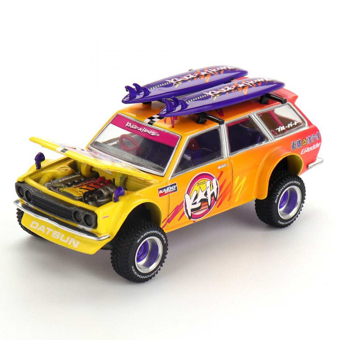 Mini GT - (Kaido House) Nissan Datsun 510 Wagon 4x4 Kaido ISLANDS