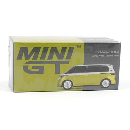 Mini GT 1110 - Volkswagen - Volkswagen ID.Buzz Candy White / Pomelo Yellow - Scale 1:64
