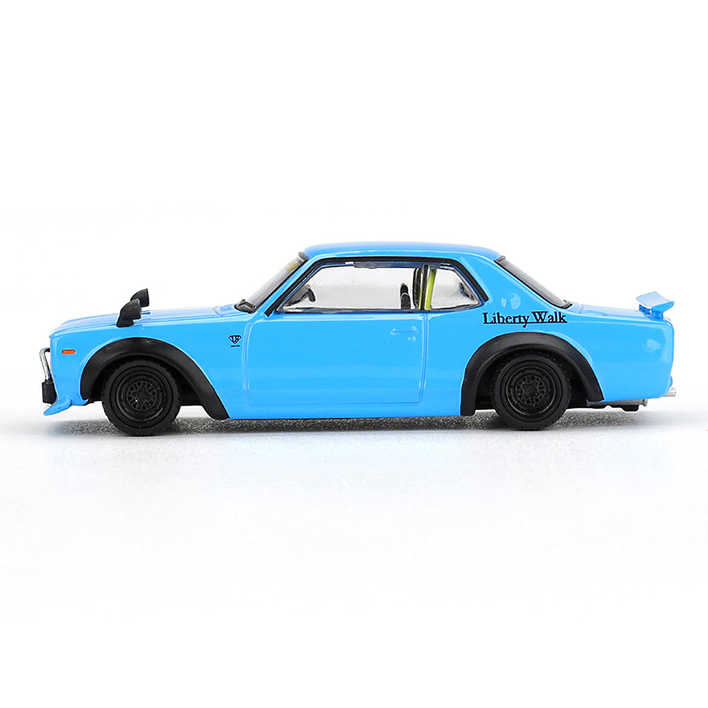 Mini GT 1169 -  Nissan - Nissan LB Works HAKOSUKA Baby Blue - Scale 1:64
