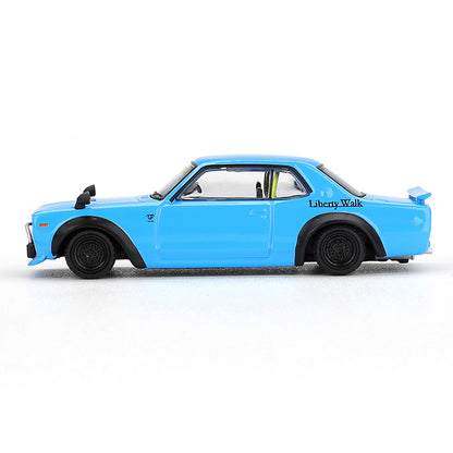 Mini GT 1169 -  Nissan - Nissan LB Works HAKOSUKA Baby Blue - Scale 1:64