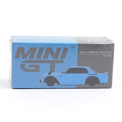 Mini GT 1169 -  Nissan - Nissan LB Works HAKOSUKA Baby Blue - Scale 1:64