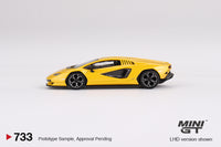 Mini GT 733 Lamborghini Countach LPI 800-4 New Giallo Orion - Scale 1:64