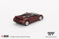 Mini GT 806 - Bugatti EB 110 GT Dark Red Metallic - 1/64