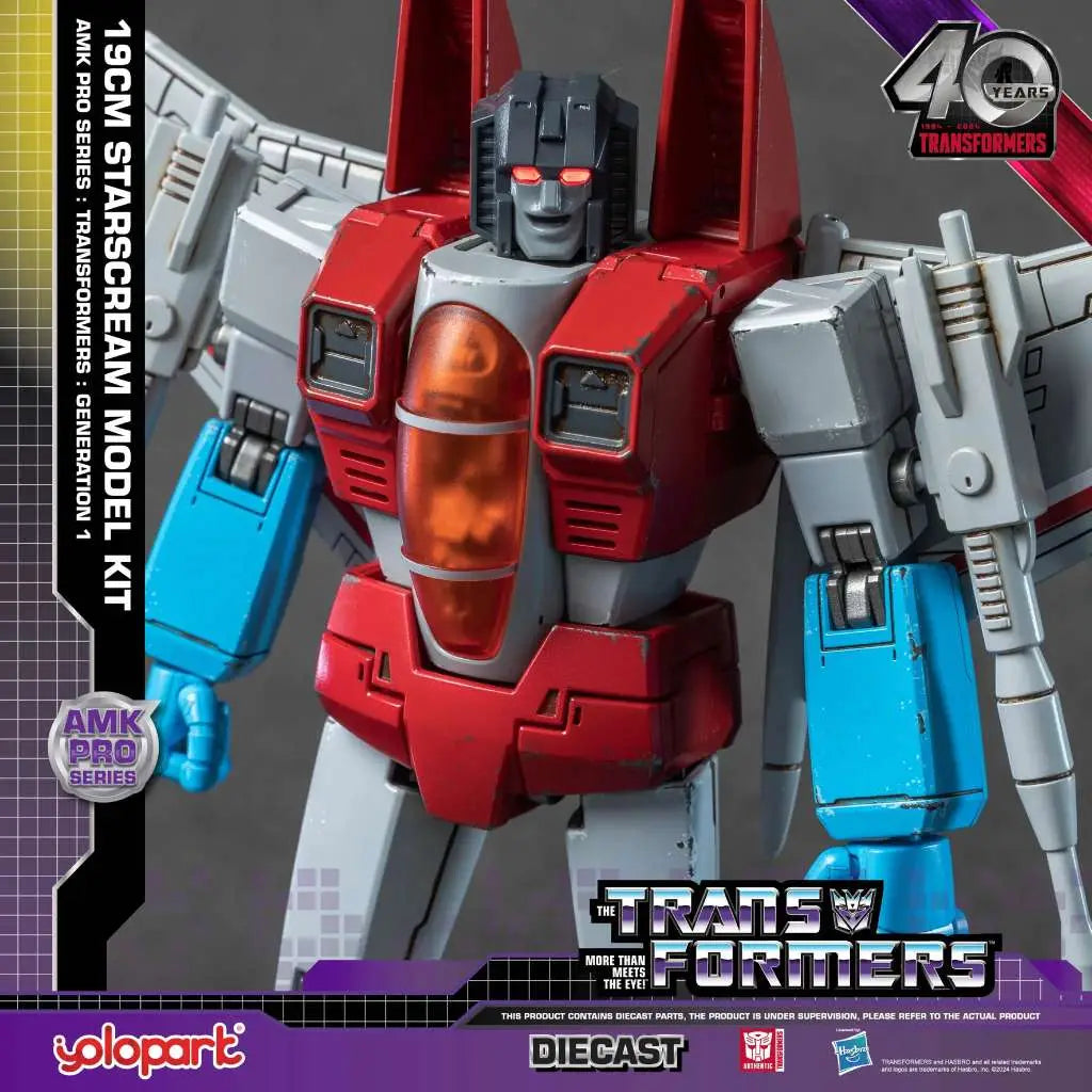 Yolopark - Transformers - AMK PRO Diecast Starscream Kit (19cm) - G1