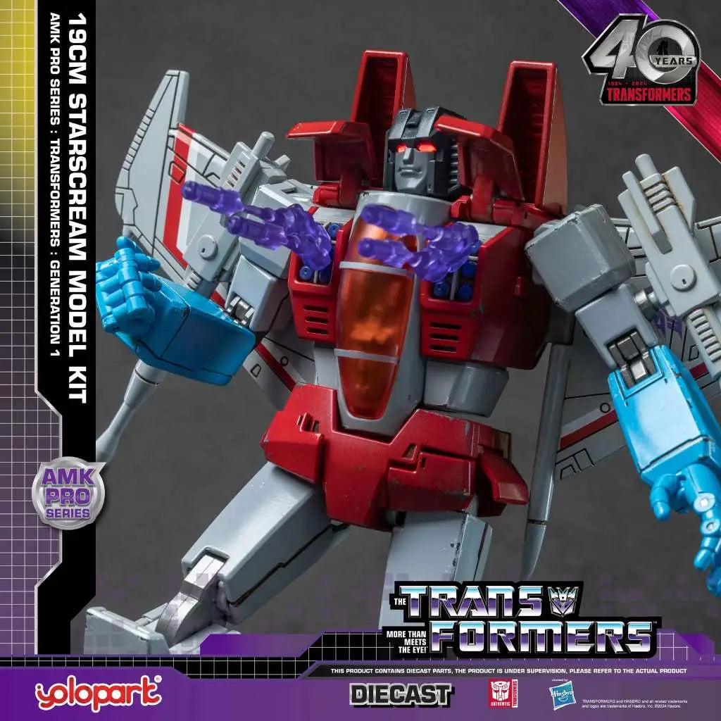 Yolopark - Transformers - AMK PRO Diecast Starscream Kit (19cm) - G1