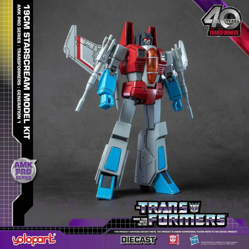 Yolopark - Transformers - AMK PRO Diecast Starscream Kit (19cm) - G1