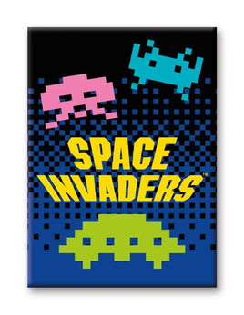 Magnets - Space Invaders Aliens Flat Magnet