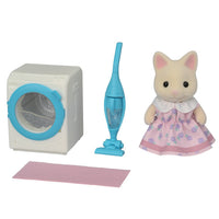 Floral Cat Girl's Wash & Clean Set