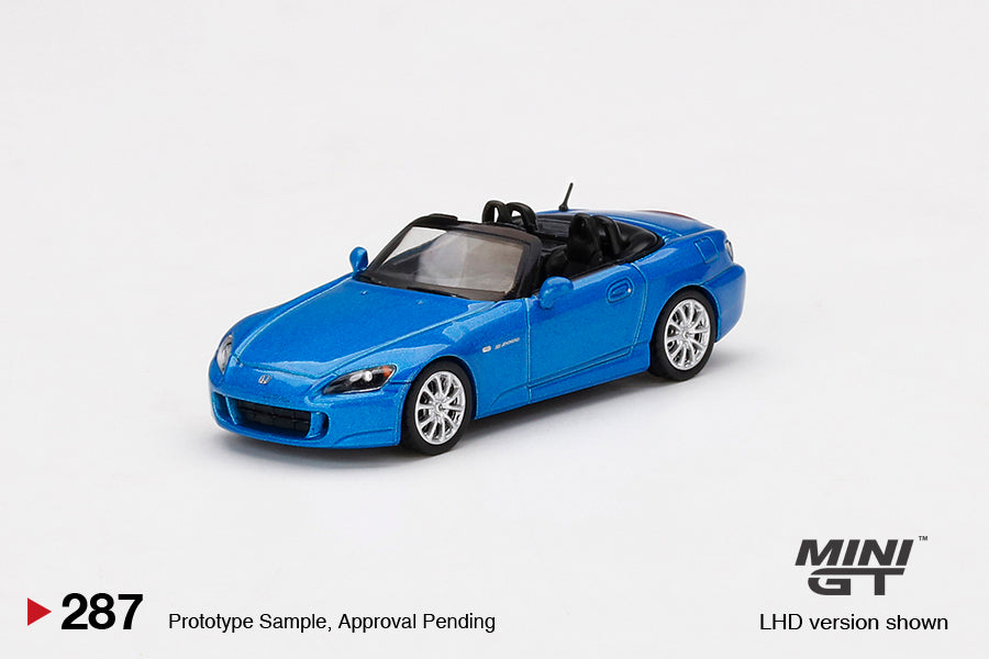 Mini GT - Honda S2000 (AP2) Bermuda Blue Pearl - #287 1:64