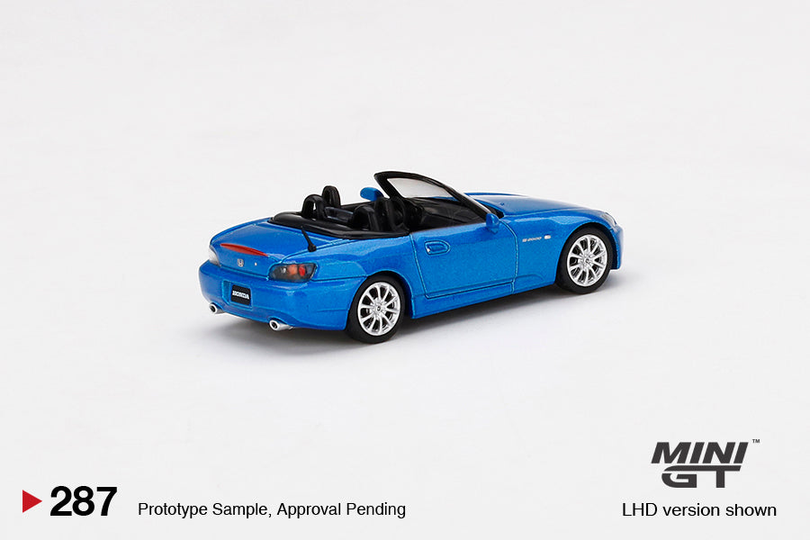 Mini GT - Honda S2000 (AP2) Bermuda Blue Pearl - #287 1:64