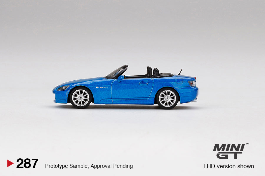 Mini GT - Honda S2000 (AP2) Bermuda Blue Pearl - #287 1:64