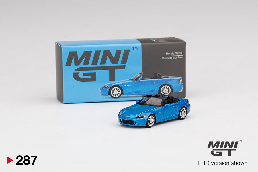 Mini GT - Honda S2000 (AP2) Bermuda Blue Pearl - #287 1:64