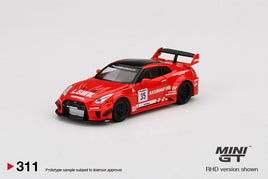 MINI GT - Nissan 35GT-RR V1 Red LBW - #311 1:64