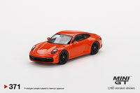 MINI GT - Porsche 911 (992) Carrera 4S Lava Orange - 371 scale 1:64