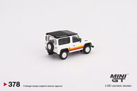 Mini GT - Land Rover Defender 90 Wagon White - #378