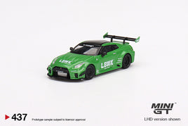 MINI GT - LB-Silhouette WORKS GT NISSAN 35GT-RR Ver.2 Apple Green - #437 1:64