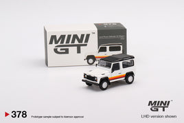 Mini GT - Land Rover Defender 90 Wagon White - #378
