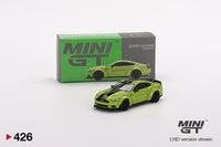 MINI GT - LB-WORKS Ford Mustang Grabber Lime - 426 scale 1:64