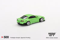 MINI GT - Nissan Silvia (S15) Rocket Bunny Green - 500 scale 1:64