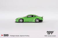 MINI GT - Nissan Silvia (S15) Rocket Bunny Green - 500 scale 1:64