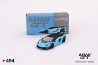 MINI GT - Lamborghini Liberty Walk Aventador GT EVO Blue - #494