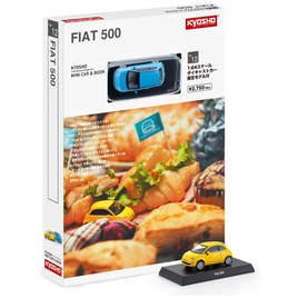 Fiat 500 (Blue) - (with Japanese language book)