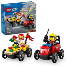 60458 - Pizza vs. Fire truck Race Car Pack
