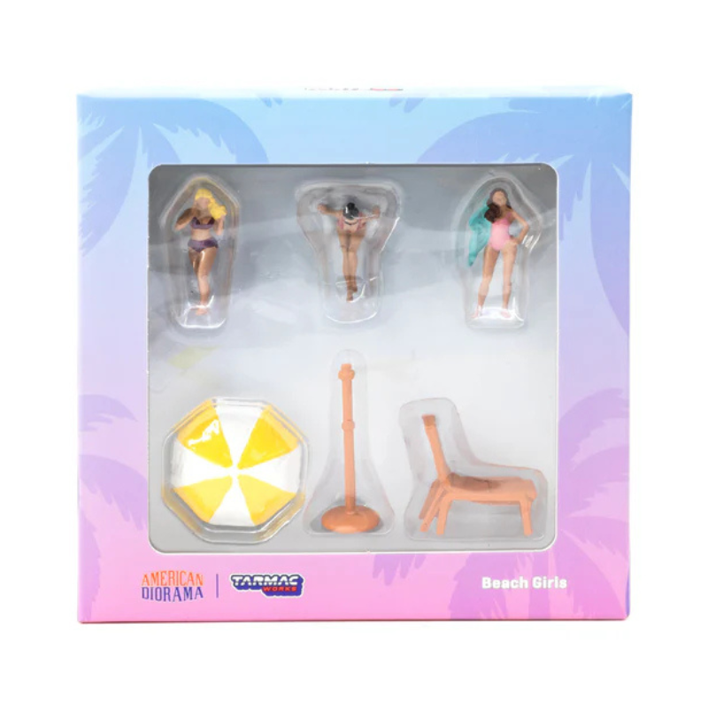 Beach Girls (1:64 diecast girls and accessories for diorama)