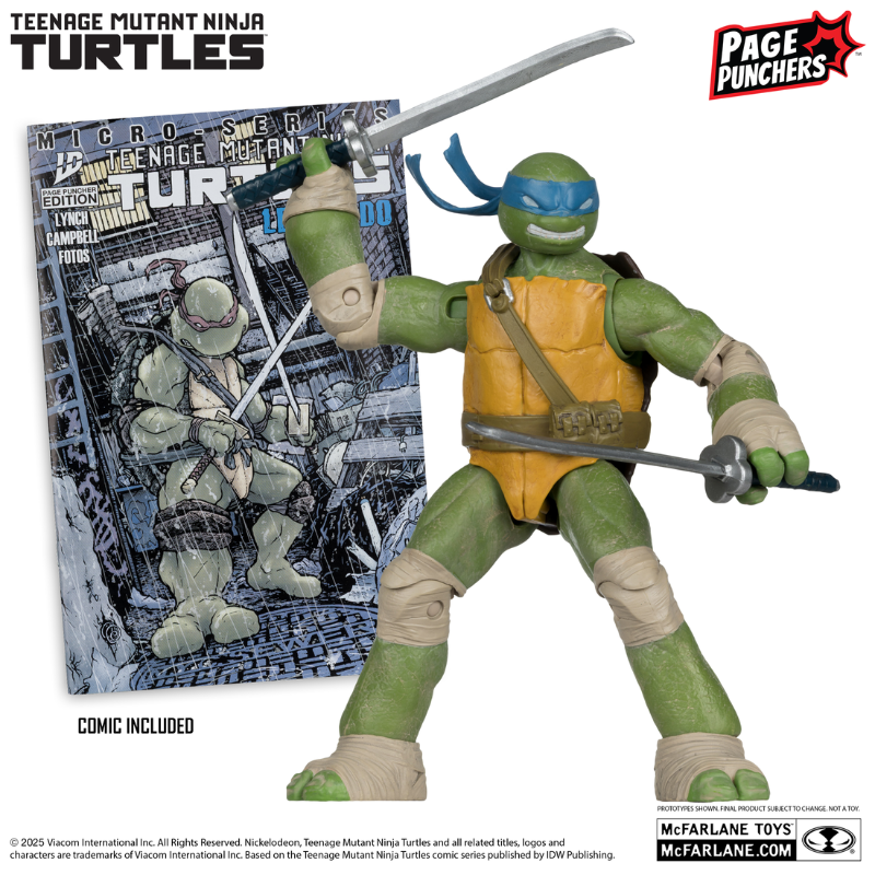 TMNT Page Punchers - Leonardo (comes with Comic!)