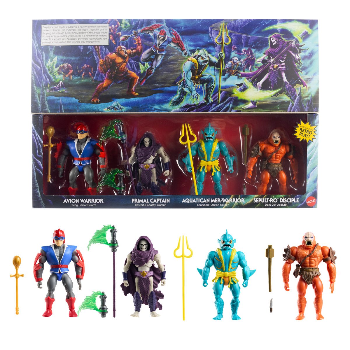 Motu Origins - Faction Soldiers 4-Pack - Battle for Subternia