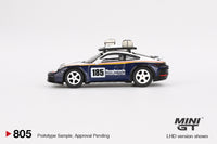 Mini GT 805 - Porsche 911 Dakar Rallye Design Package White/Gentian Blue Metallic - 1/64