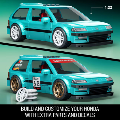Brick Shop - Custom ’90 Honda Civic Ef Building (248 Pieces)