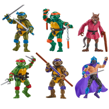 Teenage Mutant Ninja Turtles Retro Remastered Action Figure 6-Pack