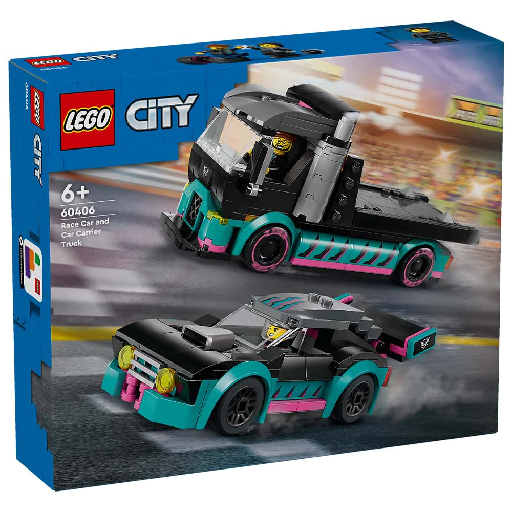 Lego City - Race Car & Carrier Truck - (60406)