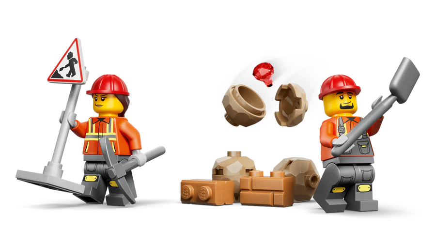 60480 - Lego City - Yellow Backhoe Loader