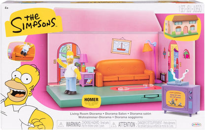 The Simpsons -  Iconic Simpsons Family Home Diorama / Set (With Homer)