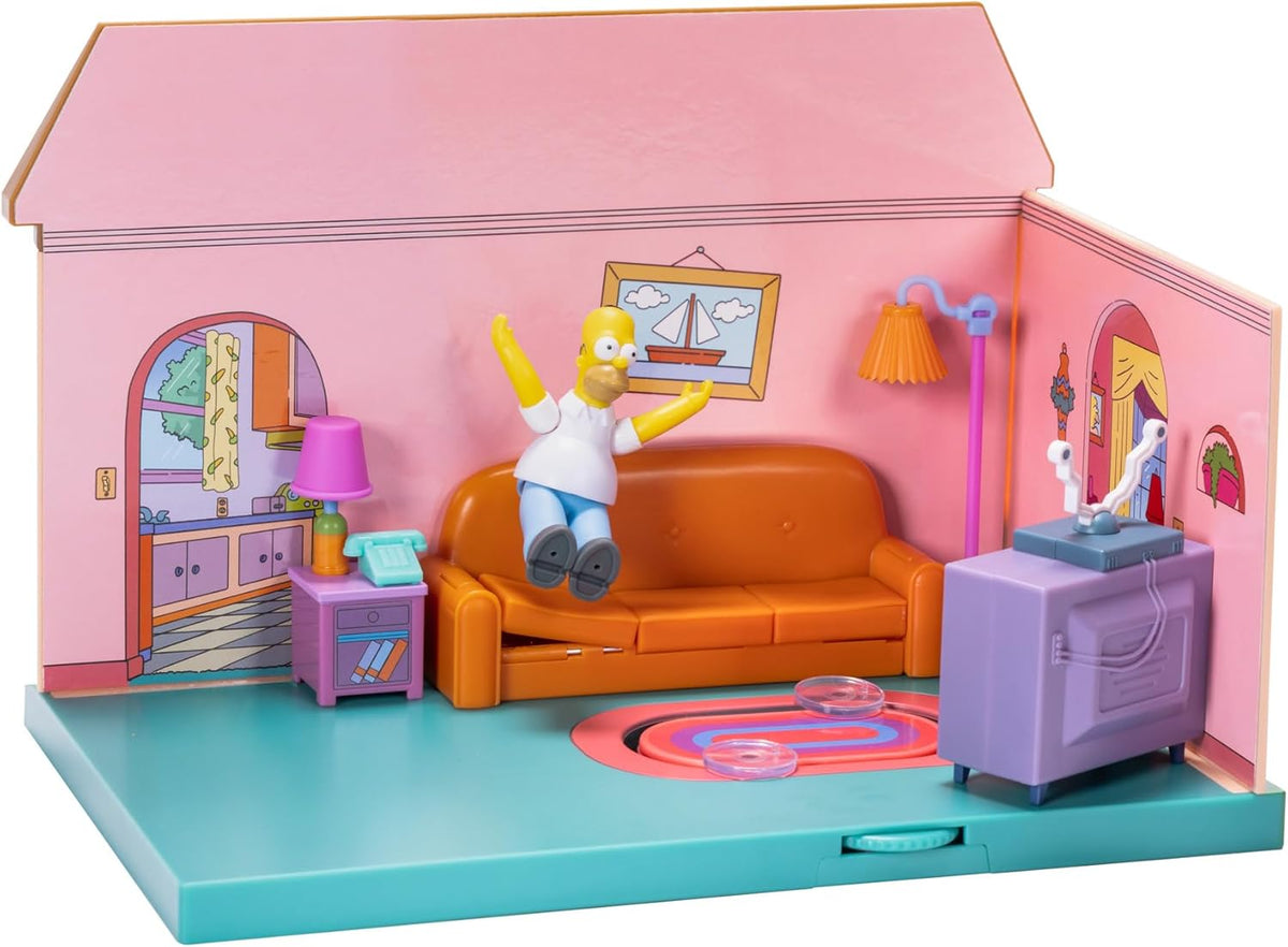 The Simpsons -  Iconic Simpsons Family Home Diorama / Set (With Homer)