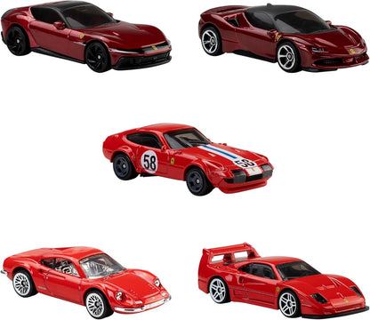 Hot Wheels - Ferrari 5 Pack