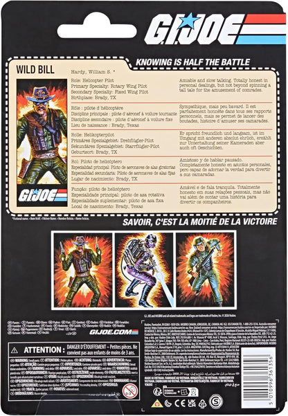 G.I. Joe Classifieds - Retro Card William "Wild Bill" Hardy
