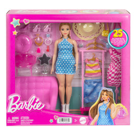 Barbie Doll Playset & Closet Accessory